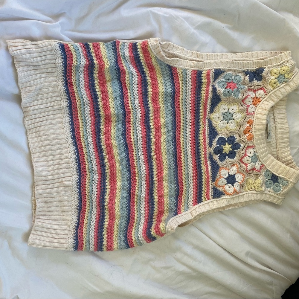 American Eagle Outfitters Multicolor Striped Knit Top
